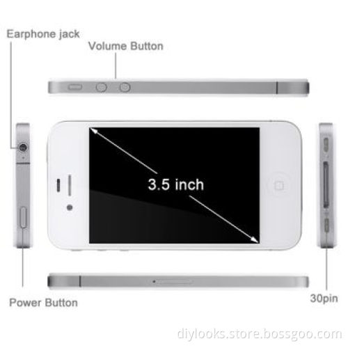 Refurbished Unlock Apple iPhone 4, White, 8GB